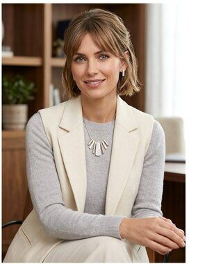 NECKLACE - Silver & gold crystal detailed necklace